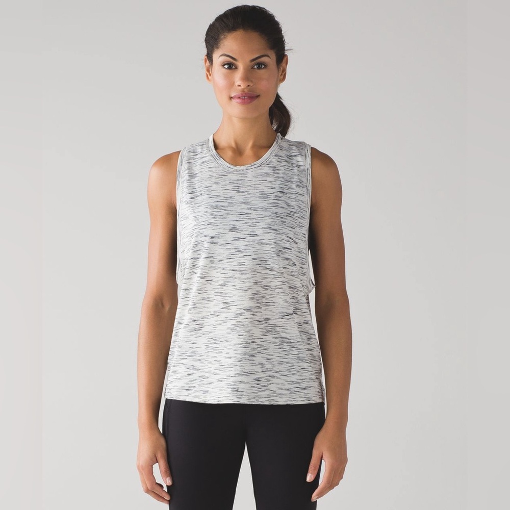Women's Lululemon Cardio Squad Tank II
Tiger Space Dye Black White